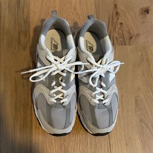 New Balance Gray and White Athletic Shoes